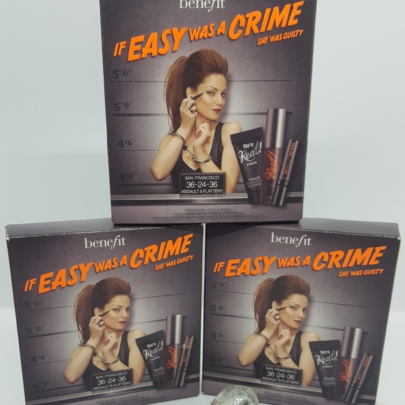 3 boxes Benefit -Easy was a crime 3 pc/each -Minis - Picture 1 of 5